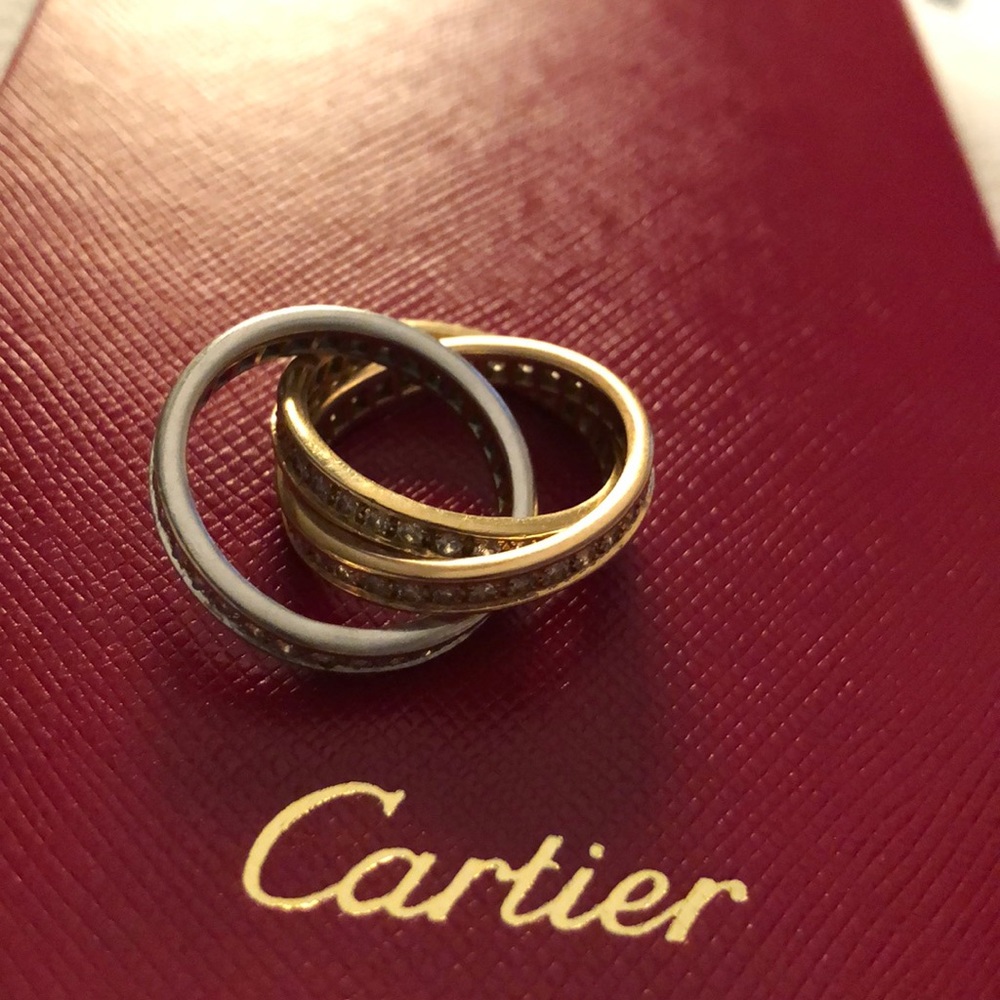 Cartier Tricolor Rolling Ring